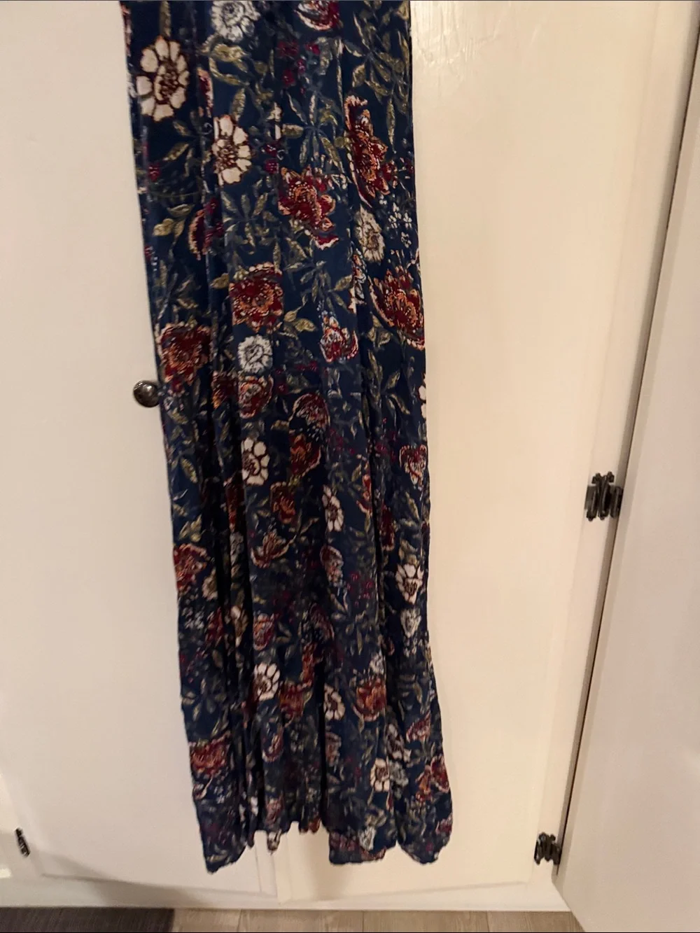 Abercrombie & Fitch Navy Floral Slip Maxi Dress